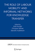 Cover: The Role of Labour Mobility and Informal Networks for Knowledge Transfer - Springer
