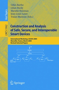 Enlarge image Cover: Construction and Analysis of Safe, Secure, and Interoperable Smart Devices - Springer