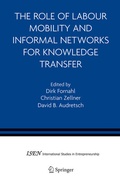 Cover: The Role of Labour Mobility and Informal Networks for Knowledge Transfer - Springer