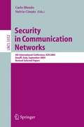 Cover: Security in Communication Networks - Springer