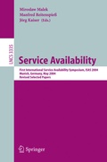 Cover: Service Availability - Springer