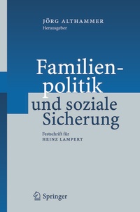 Abbildung von: Familienpolitik und soziale Sicherung - Springer
