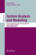 Cover: System Analysis and Modeling - Springer