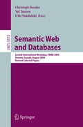 Cover: Semantic Web and Databases - Springer