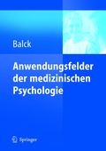 Cover: Anwendungsfelder der medizinischen Psychologie - Springer