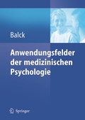 Cover: Anwendungsfelder der medizinischen Psychologie - Springer