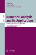 Cover: Numerical Analysis and Its Applications - Springer