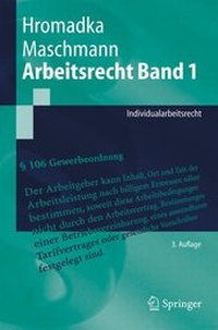 Abbildung von: Arbeitsrecht Band 1 - Springer