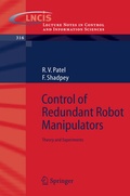 Cover: Control of Redundant Robot Manipulators - Springer