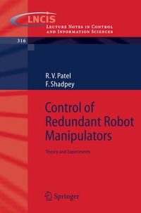 Enlarge image Cover: Control of Redundant Robot Manipulators - Springer