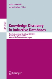 Enlarge image Cover: Knowledge Discovery in Inductive Databases - Springer