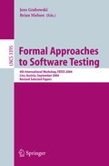 Cover: Formal Approaches to Software Testing - Springer