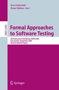 Enlarge image Cover: Formal Approaches to Software Testing - Springer