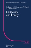 Cover: Longevity and Frailty - Springer