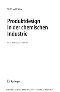 Abbildung von: Produktdesign in der chemischen Industrie - Springer