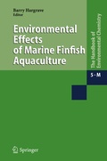 Cover: Environmental Effects of Marine Finfish Aquaculture - Springer