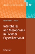 Cover: Interphases and Mesophases in Polymer Crystallization II - Springer