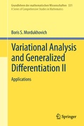 Cover: Variational Analysis and Generalized Differentiation II - Springer