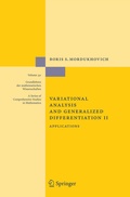 Cover: Variational Analysis and Generalized Differentiation II - Springer