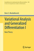 Cover: Variational Analysis and Generalized Differentiation I - Springer