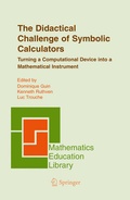 Cover: The Didactical Challenge of Symbolic Calculators - Springer
