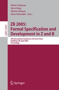 Cover: ZB 2005: Formal Specification and Development in Z and B - Springer
