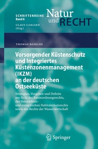 Abbildung von: Vorsorgender Küstenschutz und Integriertes Küstenzonenmanagement (IKZM) an der deutschen Ostseeküste - Springer