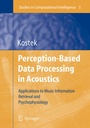 Cover: Perception-Based Data Processing in Acoustics - Springer