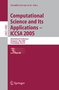 Cover: Computational Science and Its Applications - ICCSA 2005 - Springer