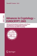 Cover: Advances in Cryptology - EUROCRYPT 2005 - Springer
