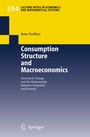 Cover: Consumption Structure and Macroeconomics - Springer