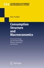 Cover: Consumption Structure and Macroeconomics - Springer