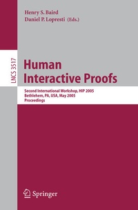 Enlarge image Cover: Human Interactive Proofs - Springer