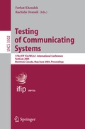 Cover: Testing of Communicating Systems - Springer