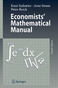 Cover: Economists' Mathematical Manual - Springer