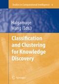 Cover: Classification and Clustering for Knowledge Discovery - Springer