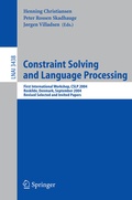 Cover: Constraint Solving and Language Processing - Springer