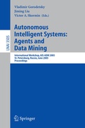 Cover: Autonomous Intelligent Systems: Agents and Data Mining - Springer