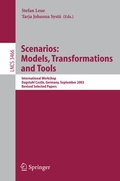 Cover: Scenarios: Models, Transformations and Tools - Springer