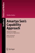 Cover: Amartya Sen's Capability Approach - Springer