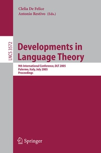 Enlarge image Cover: Developments in Language Theory - Springer