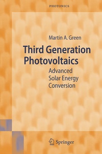 Enlarge image Cover: Third Generation Photovoltaics - Springer