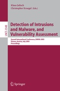 Cover: Detection of Intrusions and Malware, and Vulnerability Assessment - Springer