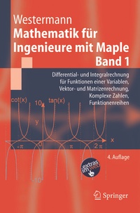 Abbildung von: Mathematik für Ingenieure mit Maple. - Springer