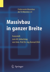 Abbildung von: Massivbau in ganzer Breite - Springer