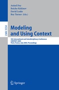 Cover: Modeling and Using Context - Springer