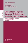 Cover: Embedded Computer Systems: Architectures, Modeling, and Simulation - Springer