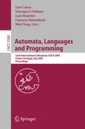 Cover: Automata, Languages and Programming - Springer