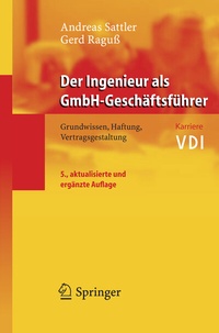Abbildung von: Der Ingenieur als GmbH-Geschäftsführer - Springer