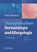 Cover: Therapielexikon Dermatologie und Allergologie - Springer